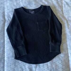 Little Bipsy Black thermal Kids Long Sleeve Top